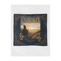 Unbroken Minky Blanket – Inspirational 'I'm Still Here' Comfort Throw