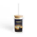Unbroken Inspirational Sipper Glass – 16oz Motivational Travel Tumbler with Bamboo Lid
