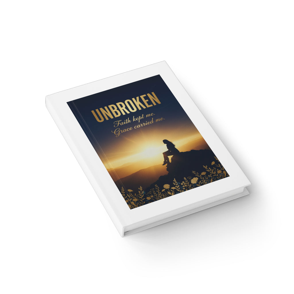 Unbroken Ruled Journal — Faith, Grace & Resilience Hardcover
